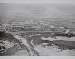 Aerial view of the Russian River Water Conservation District, Sonoma County, California, June 18, 1950