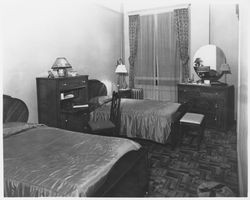 Room in the Occidental Hotel, Occidental, California, 1938