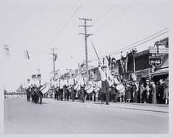 Armistice Day parade Native Sons of the Golden West Drum Corps