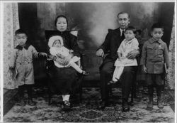 Lew Family portrait taken about 1929 in San Francisco, California