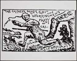 Political cartoon of the Workingman's Party of Guerneville, California, 1879