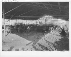 Excavating the site of the new Post Office, Santa Rosa, California, Jan. 2, 1909