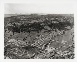 Aerial view of Rincon Valley, Santa Rosa, California, 1964