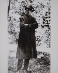 Alfred "Fred" Clark posed under the trees in Glen Ellen, California, about 1900