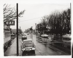Fourth Street looking west from Pope Street, Santa Rosa, California, 1958