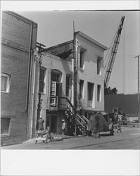 Water Street south of East Washington Street, looking northwest, Petaluma, California, 1970