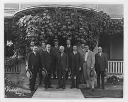 Luther Burbank and a group of unidentified men