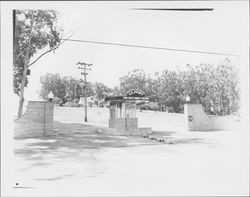 Entrance to U.S. Army Two Rock Ranch Station, Two Rock, California, 1954