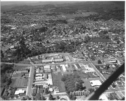 Aerial view of Memorial Hospital area