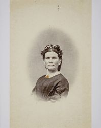 Portrait of Lucy Brians taken in Petaluma, California in the 1870s
