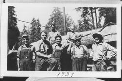 Crew of lumbermen at Sturgeon's Mill