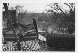 Fire damage in Boyes Hot Springs, California, on September 22, 1964]