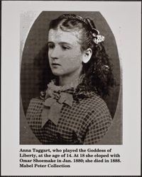 Portrait of Anna Taggart, Guerneville, California, 1876