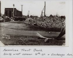 Earthquake destruction on Fourth Street, Santa Rosa, California, April 18, 1906