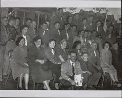 Installation of Redwood Rangers newly elected officers at Gori's Tavern on Main Street, Guerneville, California, 1949