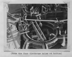 Tank slip-forms under construction at the Poultry Producers of Central California Petaluma mill, about 1937