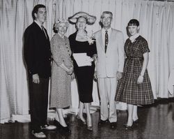 Putnam family poses for a photograph in San Diego, California, about 1960