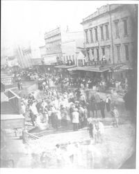 Phoenix block of downtown Petaluma, California, July 4th, 1871