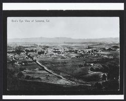 Bird's eye view of Sonoma, California