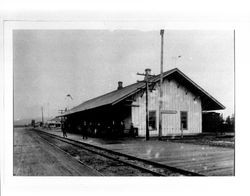 Petaluma railroad depot, Petaluma, California, about 1895