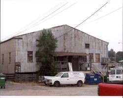 Rear view of warehouses at 400-402 Petaluma Blvd. North, Petaluma, California, housing Silva Maytag Home Appliance Center, Sept. 6, 2006