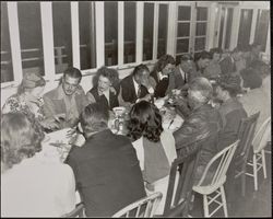 Redwood Rangers Riding and Driving Club Members Meeting of 1947 at Skippy's Hacienda Inn and Restaurant, 11190 McPeak Road, Forestville, California