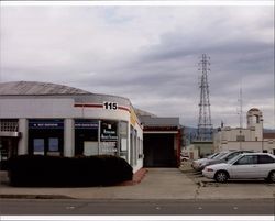 Auto World Building at 115 Petaluma Blvd. South, Petaluma, with fire station in the background, Sept. 25, 2001