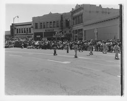 Chinese band in a Petaluma, California parade, 1962