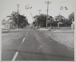 Intersection of Thomsen Street and California Highway 12, Boyes Hot Springs, California, September 3, 1958