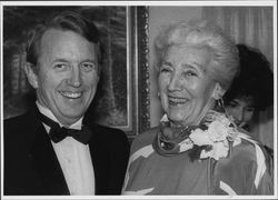 Helen Putnam and California Lieutenant Governor Leo McCarthy, Petaluma, California, February 3, 1984