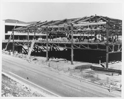 Unidentified commercial building under construction, 1960s or 1970s