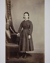 Portrait of a cousin of Justena Long taken in Petaluma, California in the 1870s