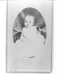 Unidentified Petaluma, California infant, about 1878
