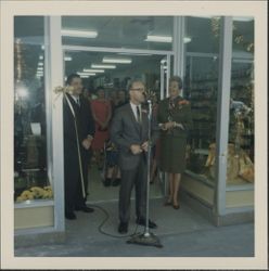 Opening day of the Golden Home Shop, Petaluma, California, 1965