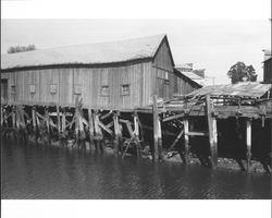 Backside of warehouses located off East Washington Street