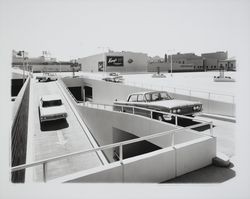 Top floor of 5th Street Parking Garage, Santa Rosa, California, 1964