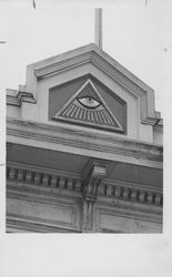 Eye atop the Masonic Building, Petaluma, California, October 18, 1965