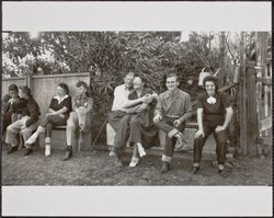 Redwood Rangers barbeque at the Bar O Ranch, Cloverdale, California, May 1951