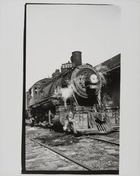 Steam locomotive X171 from the Petaluma-Cloverdale run, Petaluma, California, 1937