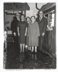 Staff and friends at opening of Don Weiss Baby News Store, Santa Rosa, California, 1963