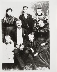 Portrait of the Sedgley family of Cloverdale, Calif