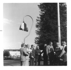 Unveiling the Mission Trail Bell in Petaluma, California, 1977