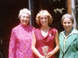 Helen Rudee with Lisa Penrose and Helen Putnam, Santa Rosa, California, 1978