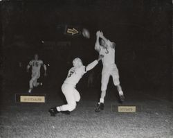 Completed Pass during Petaluma Leghorn game against Horsetrader Ed