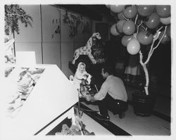 Open house at McKenzie's Children's Bootery, Santa Rosa, California, 1961