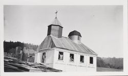 Workmen at Fort Ross Chapel