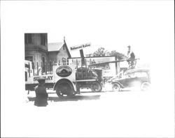 Truck from Sperry Flour in a parade, Petaluma, California, 1922