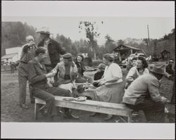 Redwood Rangers picnic at Berry's Sawmill, Cazadero, California, February 10, 1946