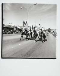 Mounted units in a Guerneville parade, Guerneville, California, 1978