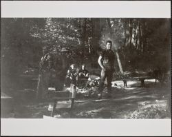 Redwood Rangers at Nin Guidotti's camp, Cazadero, California, May 17, 1946